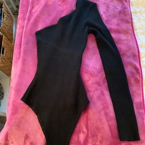 One shoulder long sleeve Forever 21 bodysuit